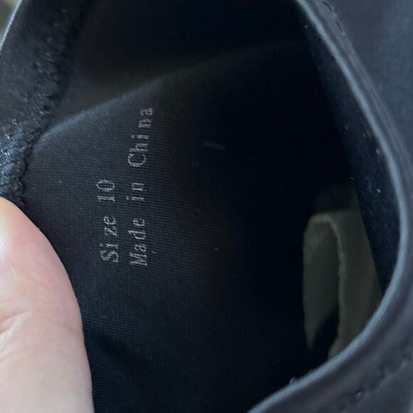 Dolce Vita Elana Black Satin Pointed Toe Sock Boot - Picture 6 of 10